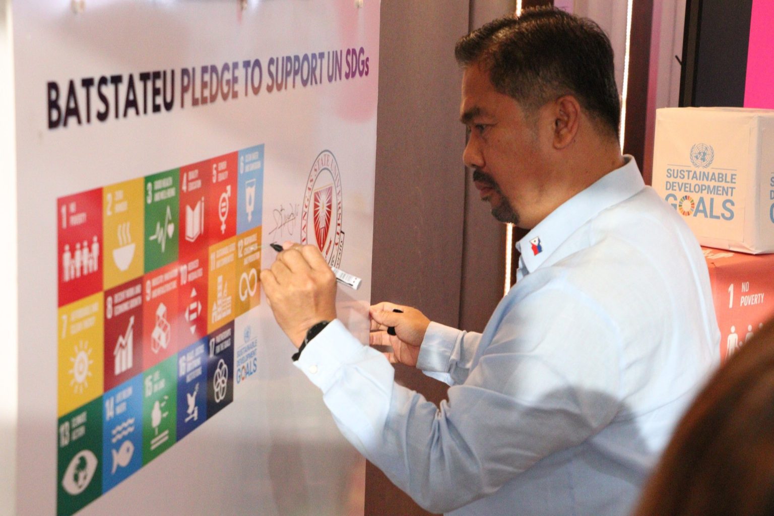 BatStateU pledge to support UN SDGs