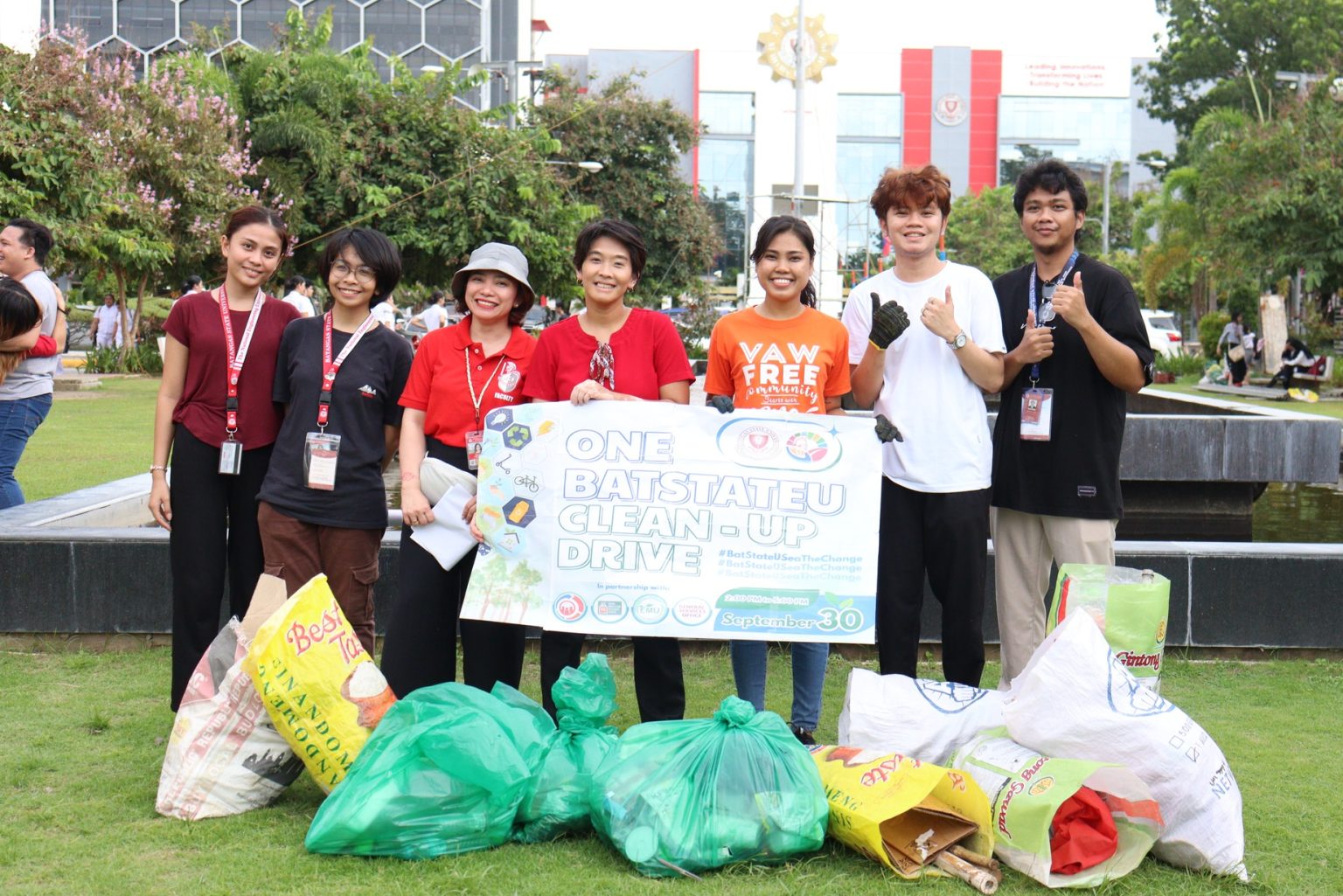 Batangas State University TNEU conducts One BatStateU Clean-Up Drive